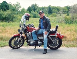 Doug and his motorcycle