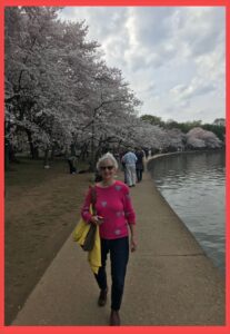 cherry blossom tree and Ruth